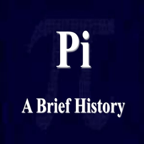 History of pi