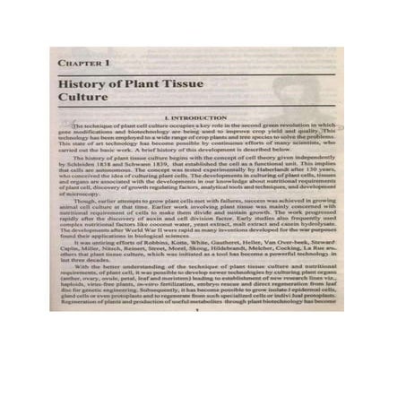 History of plant tissue culture