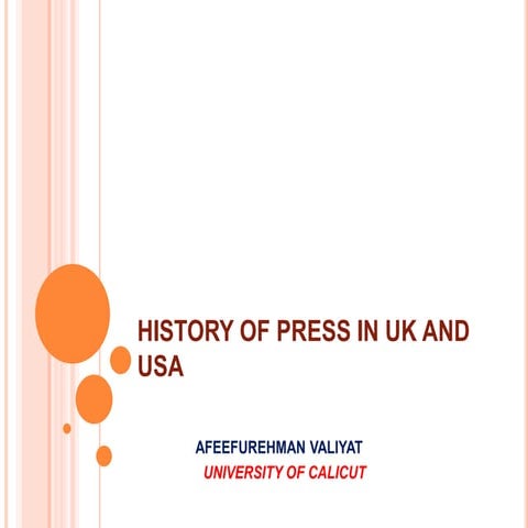 History of press in uk and usa 0000000