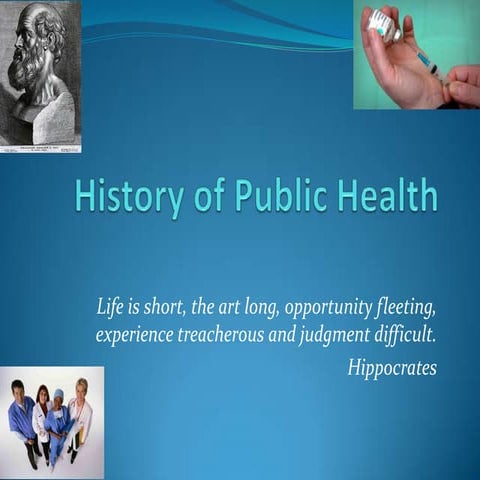 History of public health