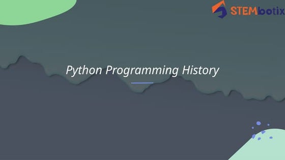 Python History and Basics with practical example | PPT