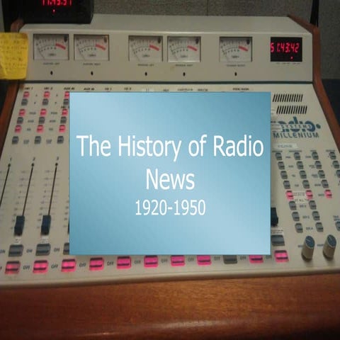 History of radio news