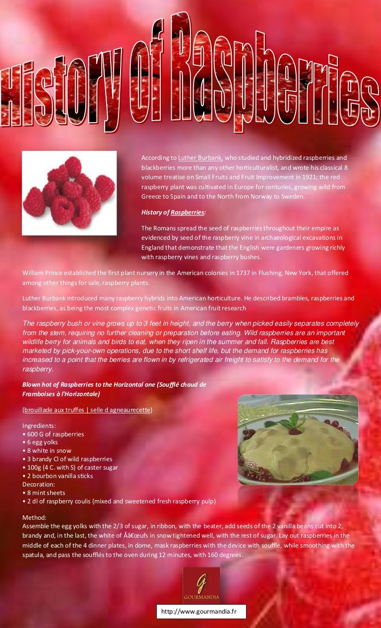 History of raspberries
