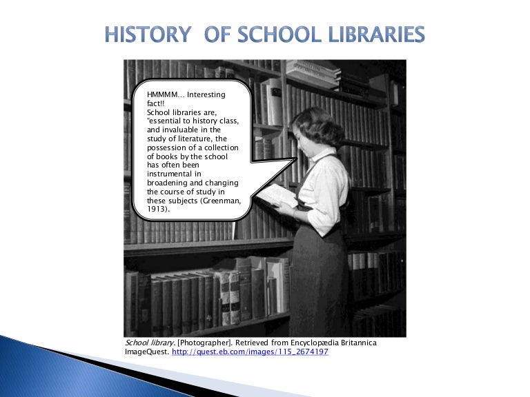 History of School Libraries