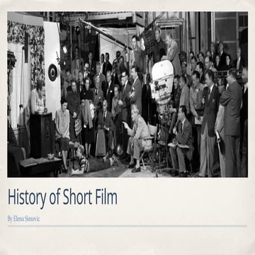History of Short Film A Level Media Studies | PPTX