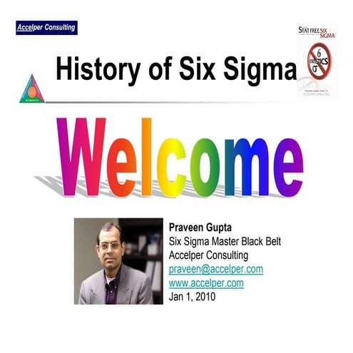 History Of Six Sigma By Praveen Gupta
