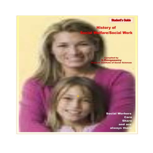 History of social welfare social work
