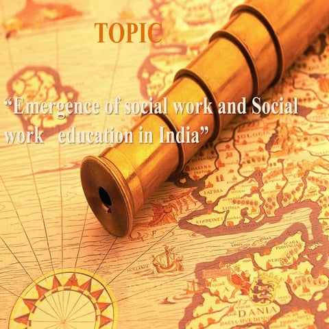 History of social work in india
