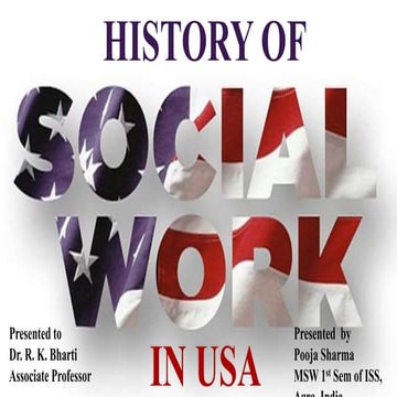 History of social work in usa