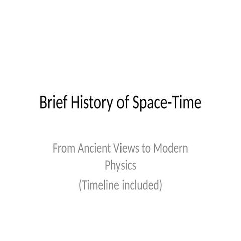 History of Space Time Timeline Presentation.pptx