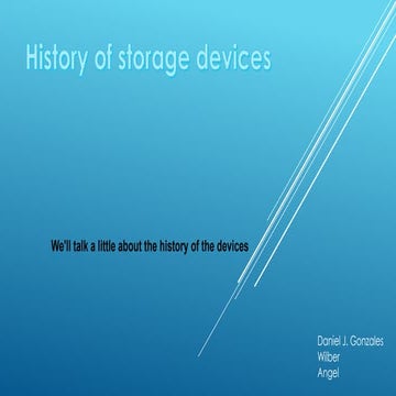 History of storage devices