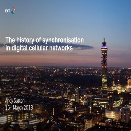 The history of synchronisation in digital cellular networks