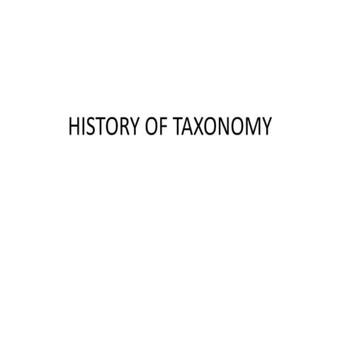 History of taxonomy 3