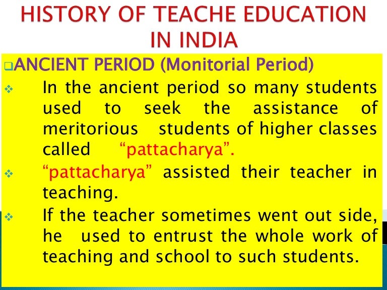History of teacher education. pptx