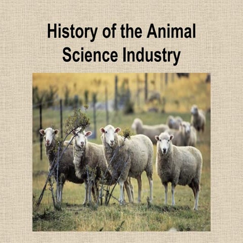 Introduction to Animal Science. Introduction to Animal Sciencepptx | PPTX
