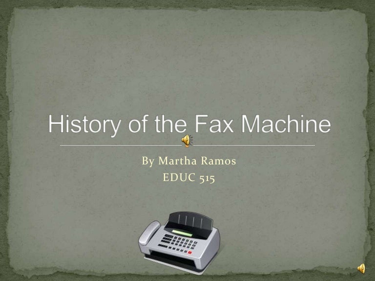 History of the fax machine