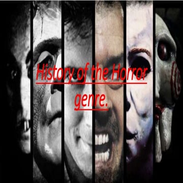 History of the horror genre