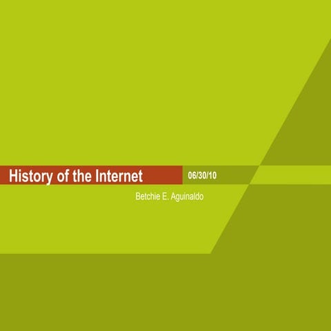 History of the internet