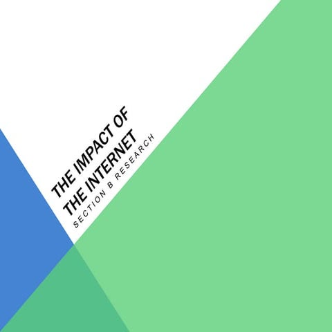 Impact Of The Internet
