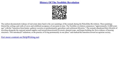 Neolithic Revolution | PPT