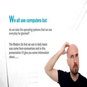 Presentation on History of the operating systems | PPT