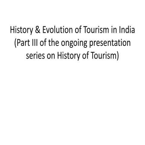 History of tourism in india (Updated on August 5, 2021)