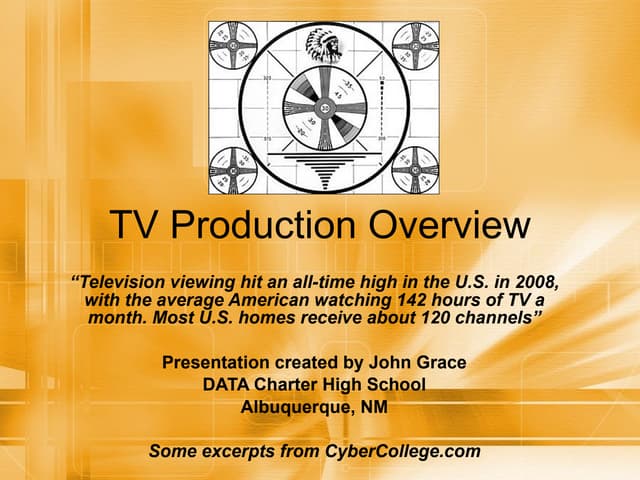 TV Production Overview