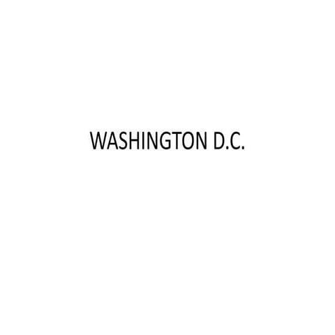 History of washington DC