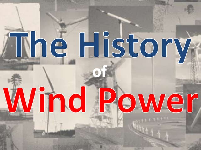 History of Wind Power