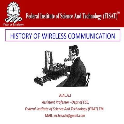 History of wireless communication