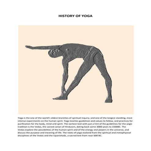 HISTORY OF YOGA