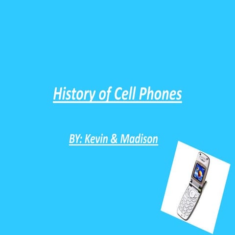 History on cell phones