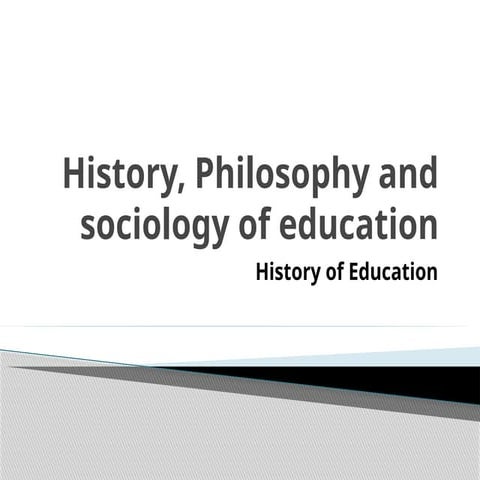 History, Philosophy and sociology of education.pptx