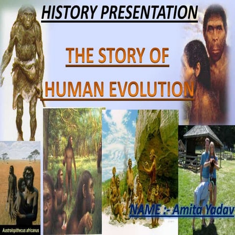 THE STORY OF HUMAN EVOLUTION 