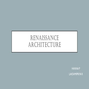 renaissance architecture history ppt.pdf