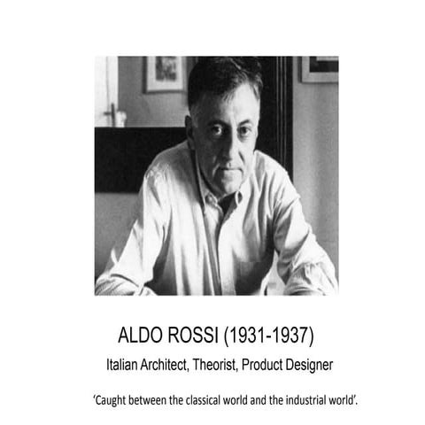 works of Aldo Rossi