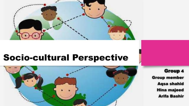 socio cultural perspective in psychology