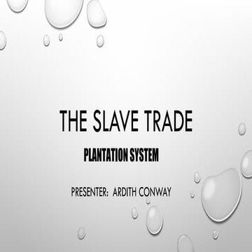 The Atlantic Slave Trade