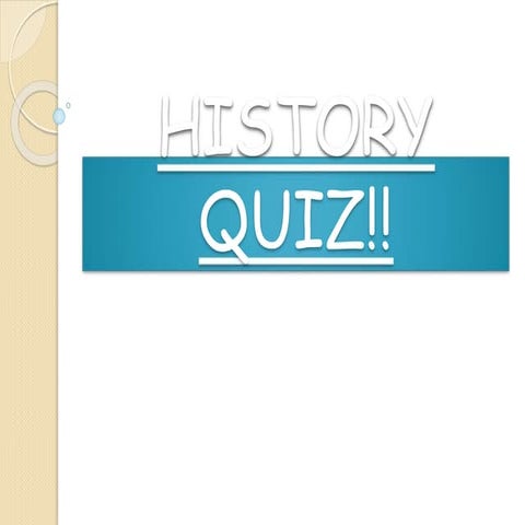 History quiz for IGCSE grade 6