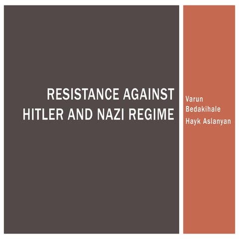 Resistance against Nazi Germany 