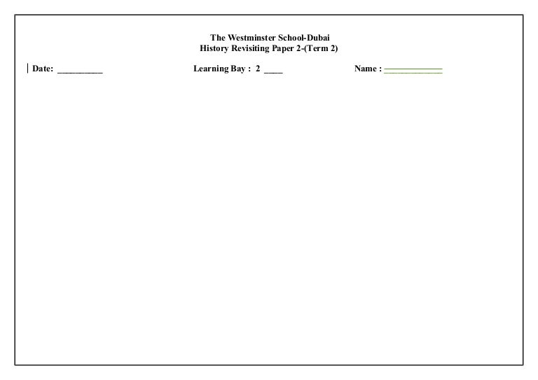 history revisited worksheet