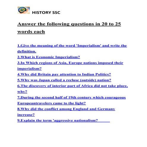 History ssc