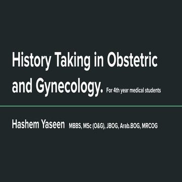 History taking in ob gyne 2020 | PDF