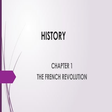 NCERT HISTORY Class 9 The French Revolution