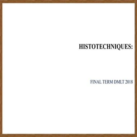 Histotechniques 