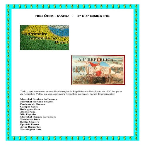 História 2013   3ºe 4º bim (5º ano)