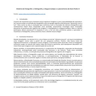 História da fotografia: da heliogra...