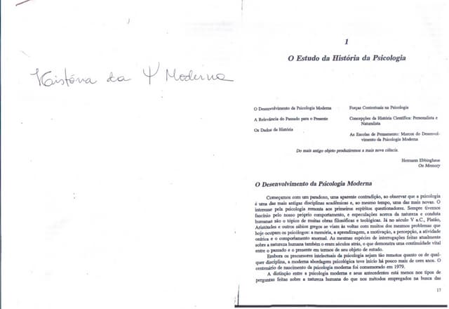 História da psicologia