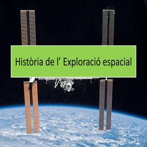 Història de l’ exploració espacial