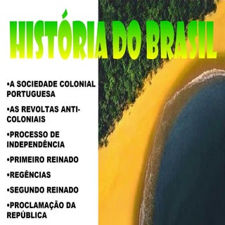 História do brasil ppt   aula colonia